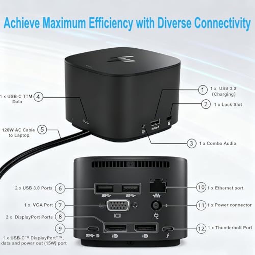Genuine HP Thunderbolt Dock 230W G2 with Combo Cable Global | Ubuy